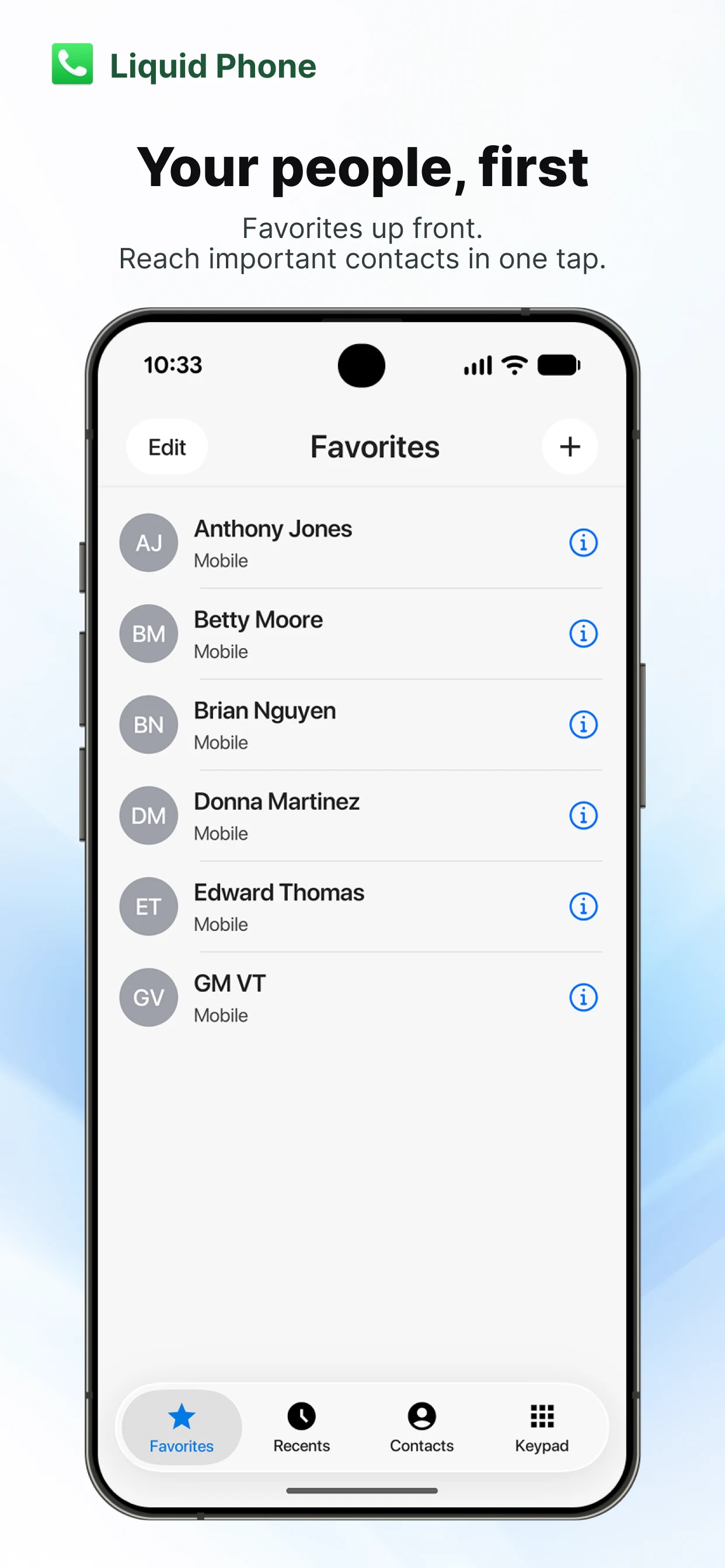 Liquid Phone - iCall Dialer screenshot