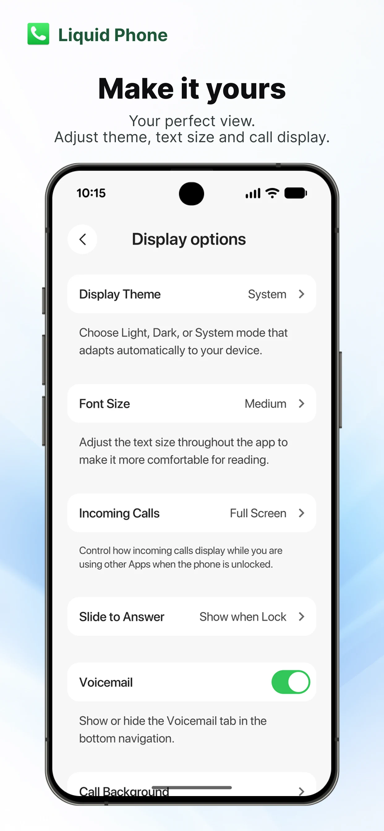 Liquid Phone - iCall Dialer screenshot